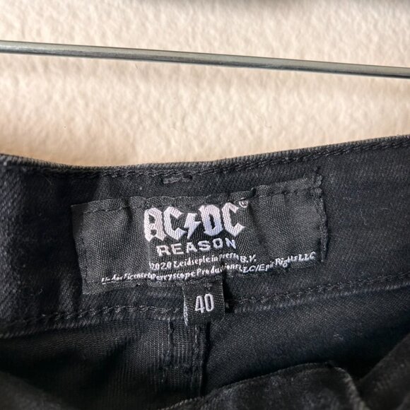 AC/DC Reason World Tour Commemorative black denim jacket XL & Pants jeans 40 - Picture 10 of 12
